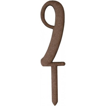 TOPPER "N,2" 3x10cm.