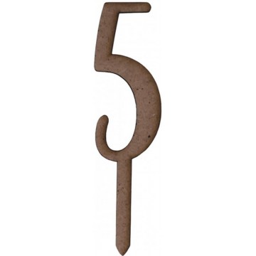 TOPPER "N,5" 3x10cm.