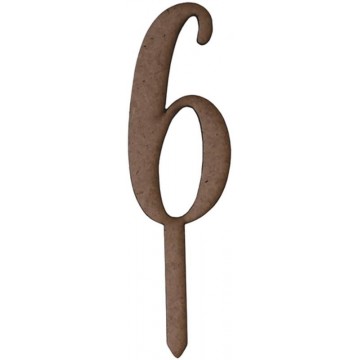 TOPPER "N,6" 3x10cm.