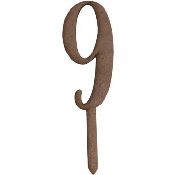 TOPPER "N,9" 3x10cm.