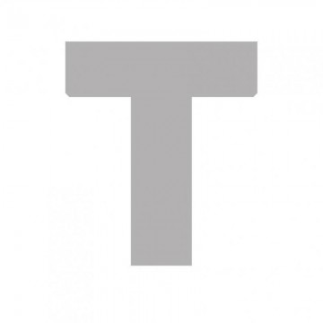 LETRA "T" CARTON 10,5 CM. 6...