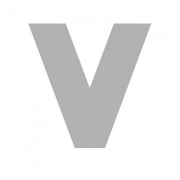 LETRA "V" CARTON 10,5 CM. 6...