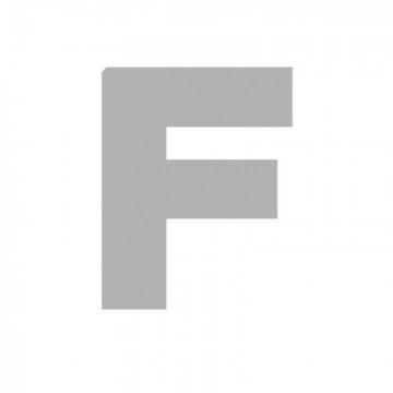 LETRA "F" CARTON 6,2 CM. 20...