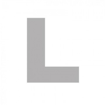 LETRA "L" CARTON 6,2 CM. 20...