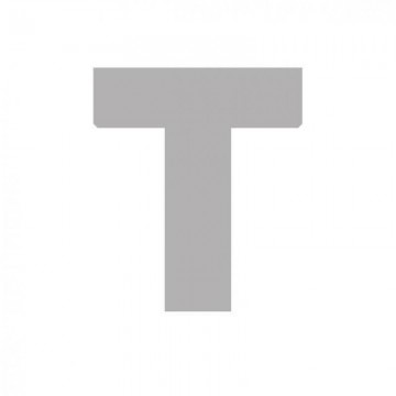 LETRA "T" CARTON 6,2 CM. 20...