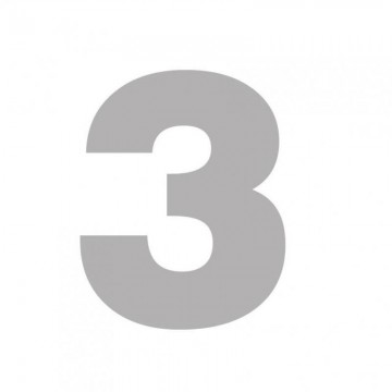 NÚMERO "3" CARTON 10,5 CM....