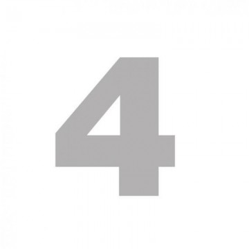 NÚMERO "4" CARTON 6,2 CM....