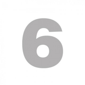 NÚMERO "6" CARTON 6,2 CM....