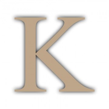 LETRA "K" CHOPO 11cm ALTURA...