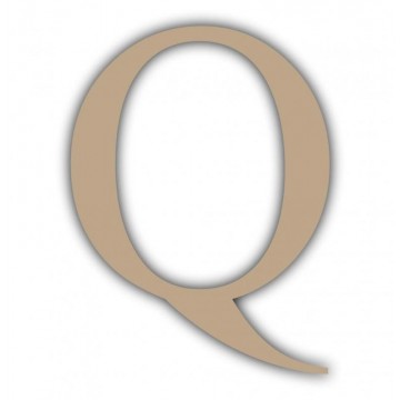 LETRA "Q" CHOPO 11cm ALTURA...