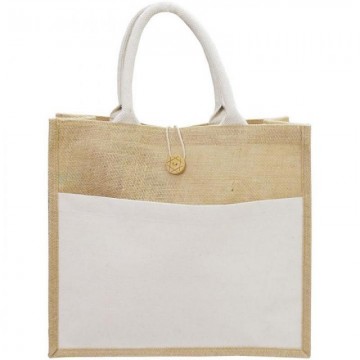 BOLSO CRUDO/YUTE 35x33x12cm.