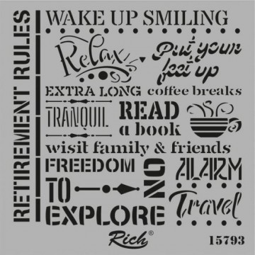PLANTILLA STENCIL 25x25cm....