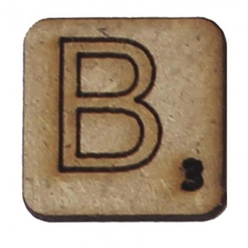 LETRA "B" 2x2cm. SCRABBLE....