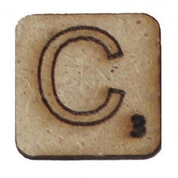 LETRA "C" 2x2cm. SCRABBLE....
