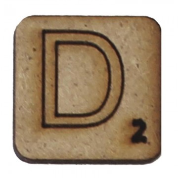 LETRA "D" 2x2cm. SCRABBLE....