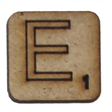 LETRA "E" 2x2cm. SCRABBLE....