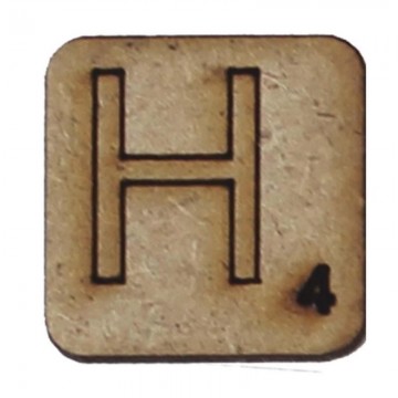 LETRA "H" 2x2cm. SCRABBLE....