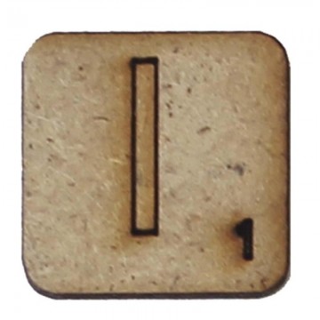 LETRA "I" 2x2cm. SCRABBLE....