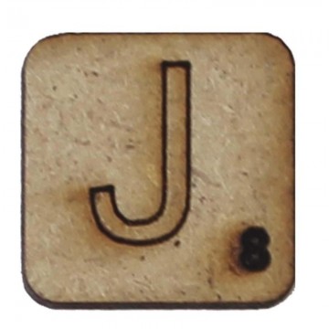 LETRA "J" 2x2cm. SCRABBLE....