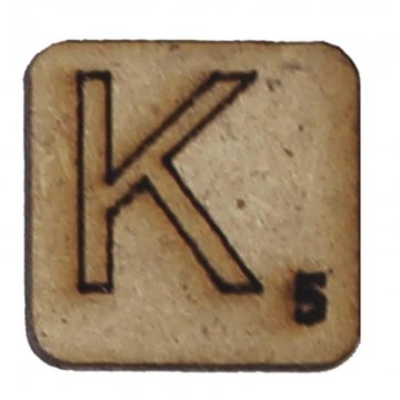 LETRA "K" 2x2cm. SCRABBLE....