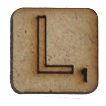 LETRA "L" 2x2cm. SCRABBLE....