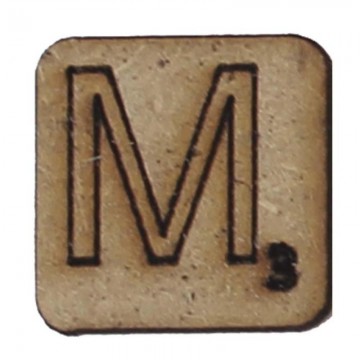 LETRA "M" 2x2cm. SCRABBLE....