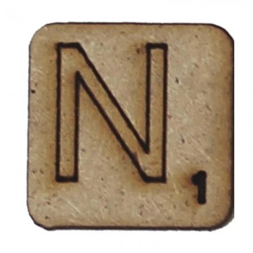 LETRA "N" 2x2cm. SCRABBLE....