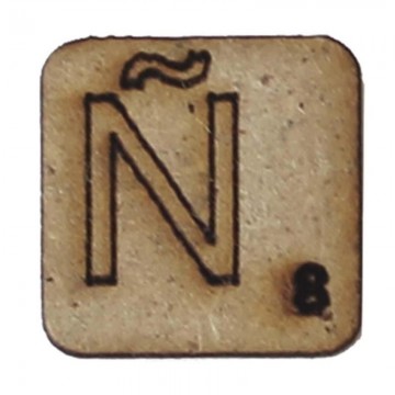 LETRA "Ñ" 2x2cm. SCRABBLE....