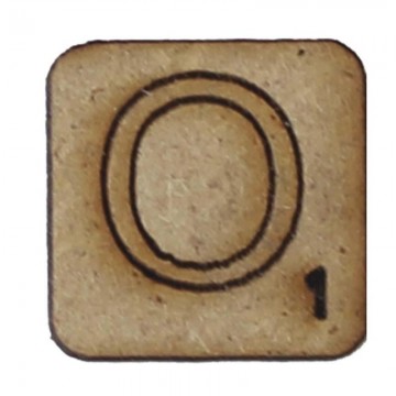 LETRA "O" 2x2cm. SCRABBLE....