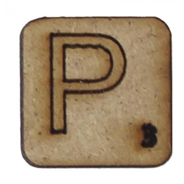 LETRA "P" 2x2cm. SCRABBLE....