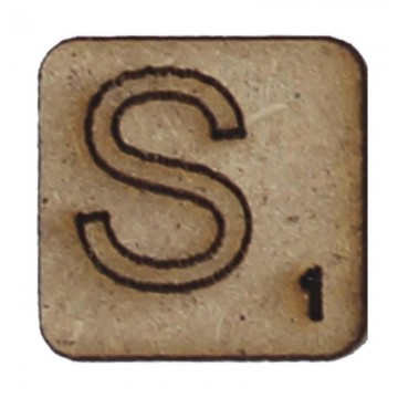 LETRA "S" 2x2cm. SCRABBLE....