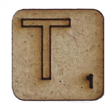 LETRA "T" 2x2cm. SCRABBLE....