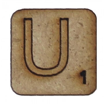 LETRA "U" 2x2cm. SCRABBLE....