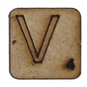 LETRA "V" 2x2cm. SCRABBLE....