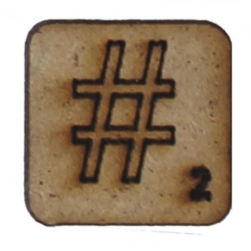 SIMBOLO  "#" 2x2cm....