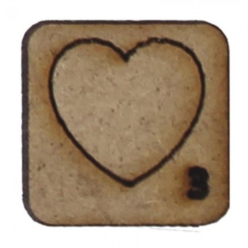 SIMBOLO  "CORAZON" 2x2cm....
