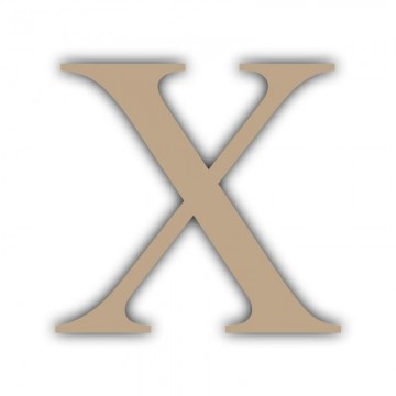 LETRA "X" CHOPO 15x11cm....