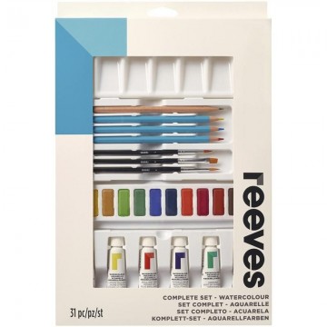 REEVES SET ACUARELA 31 PIEZAS