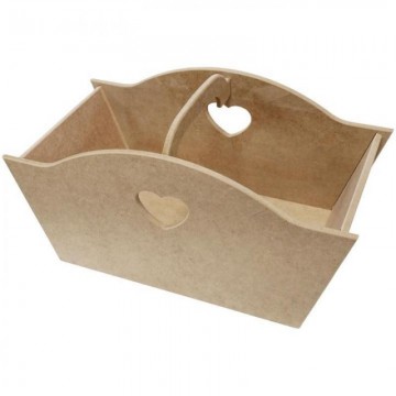 CESTA CORAZONES MDF 40x20x20cm