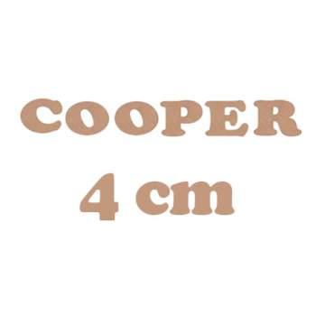 LETRAS COOPER 4CM MAYUSCULA