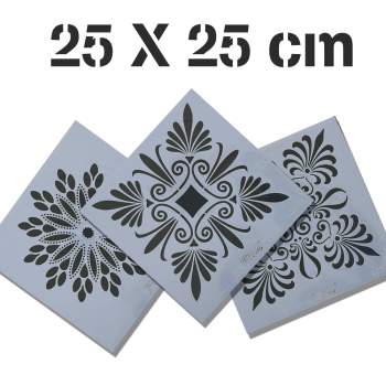 STENCIL 25x25cm RICH