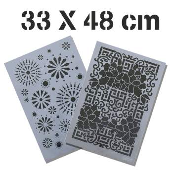STENCIL 33x48cm RICH